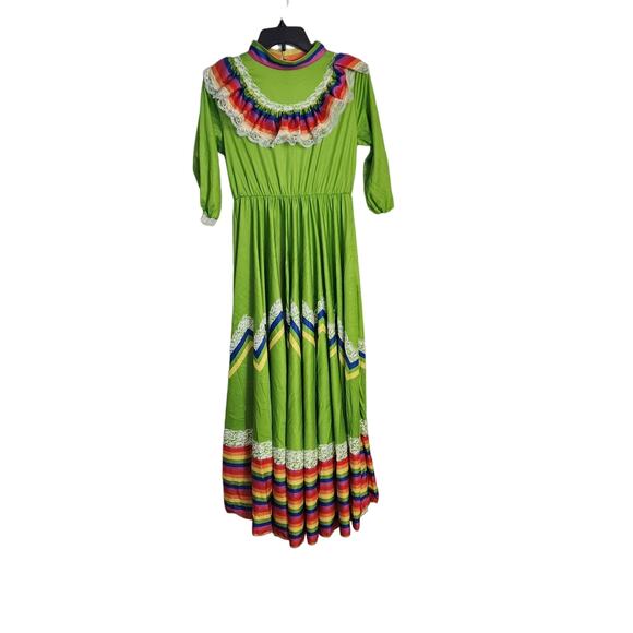 Lime Green Costume Dance Dress, Size Medium - Picture 1 of 7